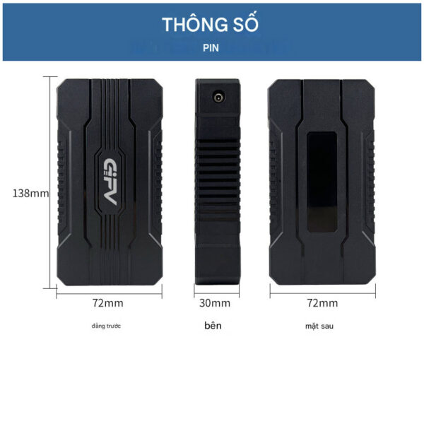 Áo điều hòa Gifv Chính Hãng. Pin 11-16 tiếng + Tặng thêm 1 dây kết nối và 2 túi đá khô - Hình ảnh 10